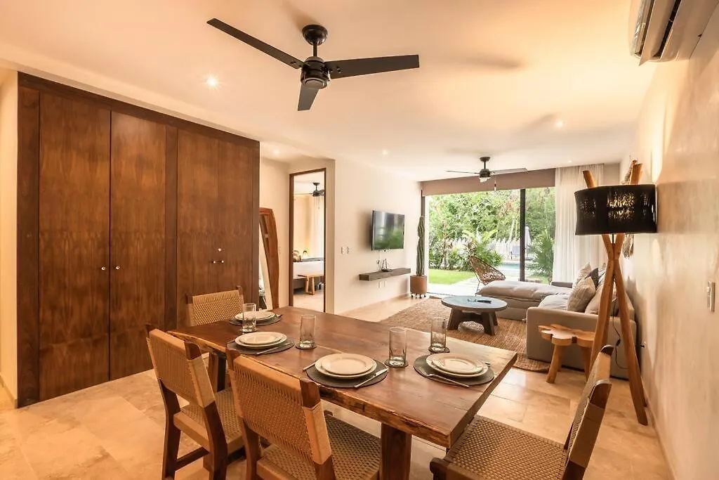 Apartment New 2 Bedroom 2 Badrooms Pool Front Concierge Tulum Mexico